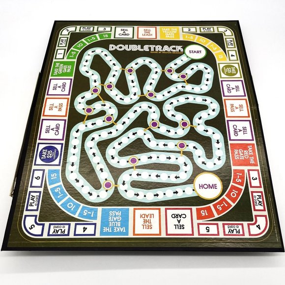 Vtg Milton Bradley Doubletrack Board Game Complete 1981 3-4 Players Ages 8-Adult - Picture 4 of 6